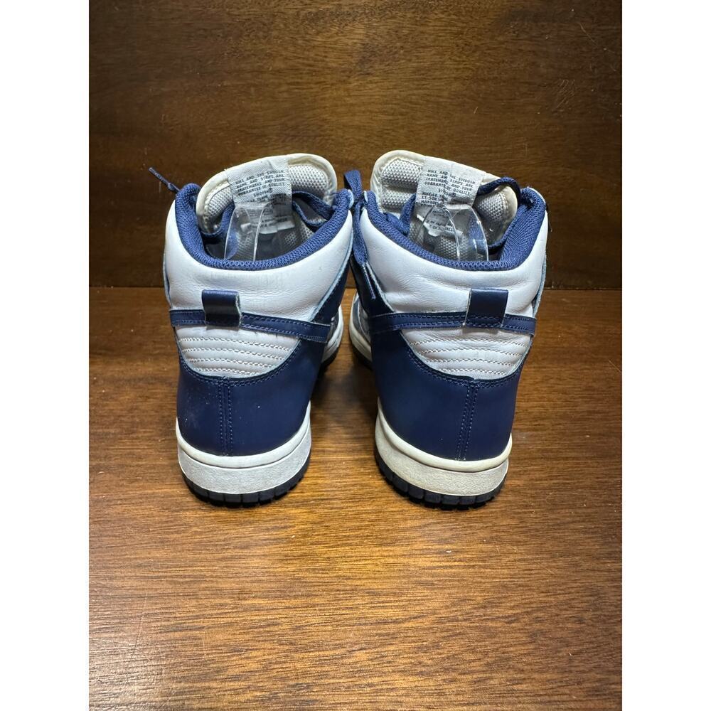 Nike Dunk High Navy Sneaker Shoe Unisex 6.5Y Athletic Retro Basketball Youth - Picture 5 of 7